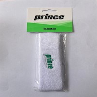 Prince - Vincha Deportiva Para La Cabeza - Blanca con Verde